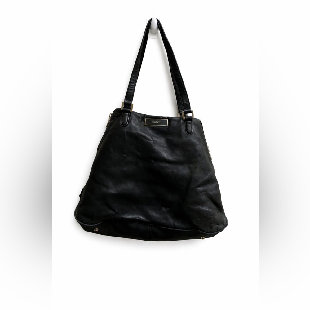Vintage DKNY soft leather shoulder bag